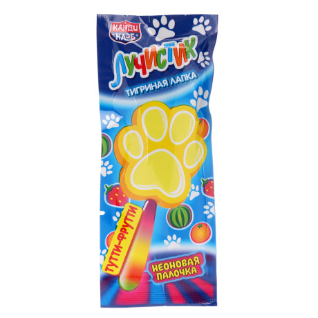 Карамель на неоновой палочке "Лучистик Тигриная лапка" 10гр