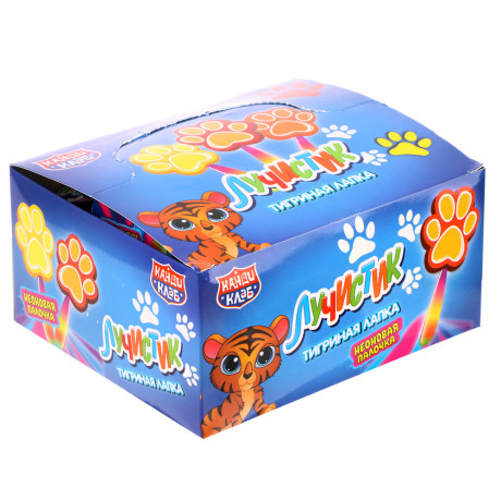 Карамель на неоновой палочке "Лучистик Тигриная лапка" 10гр