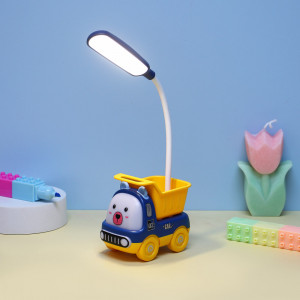 Светильник LED 2 в 1 в форме машинки, подставка для ручек, ABS, 9х5,5х27,5 см, USB, 2 дизайна