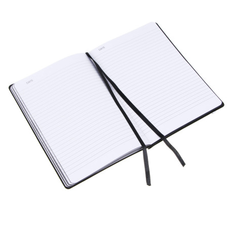 Бизнес - блокнот "КОТИКИ" А5, 192 стр., гибкая обл., иск.кожа с печатью, цв.срез, резинка, 2 закл.