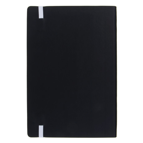 Бизнес - блокнот "КОТИКИ" А5, 192 стр., гибкая обл., иск.кожа с печатью, цв.срез, резинка, 2 закл.