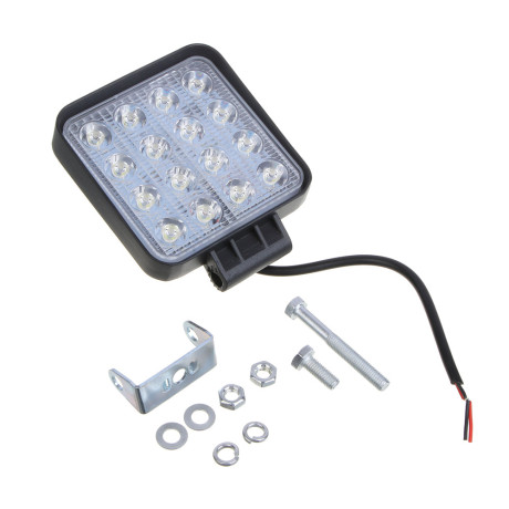 ЕРМАК Фара светодиодная 48 W (16 Epistar), рассеиваемый поток, белый