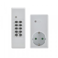 Robiton УД-1 розетка с пультом ДУ 3600W 1пульт+1роз. (радиосигнал, радиус до 30м) 15792