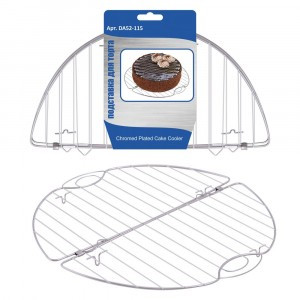 Подставка д/торта, d=33см (кратность 6шт!!!), сталь/хром проволока DA52-115 Мультидом