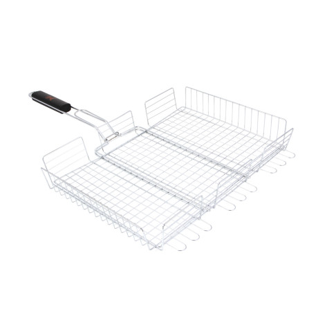 Решетка-гриль хром. тм GRILLBOOM, 30х40х7см