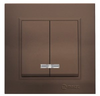 Makel Karea выкл. СУ 2 кл. коричн. (инд.) 56096023