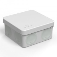 Промрукав кор. распред. двухкомп. ОУ 80х80х40 6гермов.(мягк.мембр.) ПМ,HF,СЕРЫЙ (132шт) IP66 60-0210