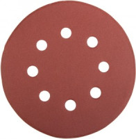 Круг шлифовальный универсальный STAYER &quot;MASTER&quot; из абразив. бумаги, 8 отверстий, Р320, диам. 125мм