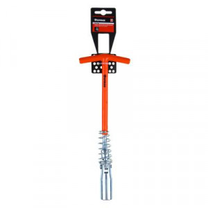 ЕРМАК X-PRO Ключ свечной карданный с резиновой вставкой 16x250мм