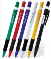 Карандаш мех. BRAUBERG корпус ассорти, рез. держ., ластик, 0,5мм, 180397