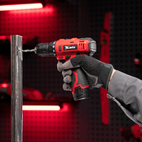 Дрель-шуруповерт аккумуляторная MCDL-12-02P, Li-Ion, 12 В, 2 акк. MTX