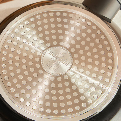 SATOSHI Карбон Сковорода литая d20см, антипригарное покрытие Мрамор, индукция