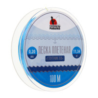 AZOR FISHING Леска плетеная диалоги о рыбалке &quot;Спутник X8&quot;, 100м, 0,20мм, 11,34 кг, мультиколор