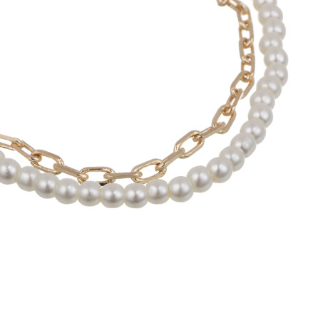 Браслет 15,5см, медь, стекло, 2 цвета, БЖ25-19