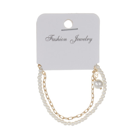 Браслет 15,5см, медь, стекло, 2 цвета, БЖ25-19