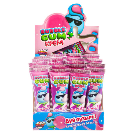 Жевательная резинка в тубе "Дуй пузырь Бабл гум крем" 22г.