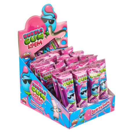 Жевательная резинка в тубе "Дуй пузырь Бабл гум крем" 22г.