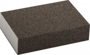 Губка шлифовальная ЗУБР "МАСТЕР" четырехсторонняя, средняя жесткость, Р80, 100х68х26мм