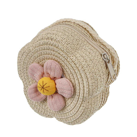 Сумка плетенная с декором на длинном ремне, тм ЮL, 11-12x6 см, папирус, полиэстер