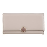 ЮL Зефира Кошелек для карт и купюр, ПУ,  19х9,5х2,5см, беж, МП-7