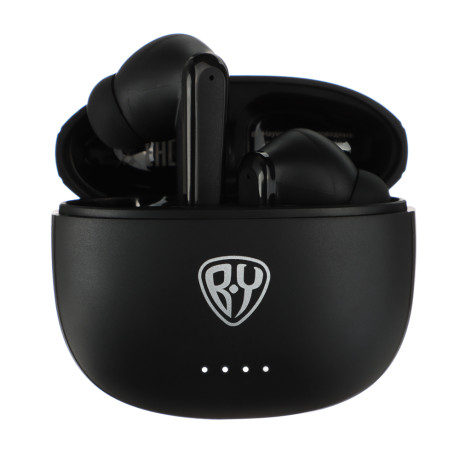 BY Наушники беспроводные TWS Silence, ANC+ENC шумоподавление, 35/300мАч, Bluetooth 5.3, черный