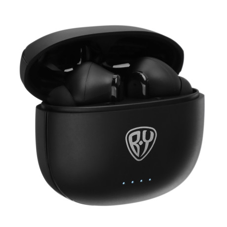 BY Наушники беспроводные TWS Silence, ANC+ENC шумоподавление, 35/300мАч, Bluetooth 5.3, черный