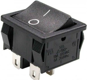 TDM переключатель клавишный MRS-201 черный 2 положения 2з SQ0703-0047