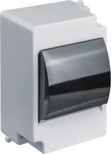 Navigator бокс (корпус) пластик. КМПн 2/4 c крышкой 4 мод. наружн. опломб. IP30 NSS-DBW-4-D-WH 93414