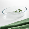 SATOSHI Форма для запекания жаропрочная овальная, стекло, 30.3х21.3х6.5см, 2.4л