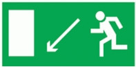 Navigator наклейка к эвакуационному выходу направо вниз NL-320х110NEF04-E08 (NEF-04), 14364