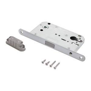 Замок врезной магнитный б/руч АЛЛЮР АРТ 5300-MC SC мат.хром  без ц/м  (40)