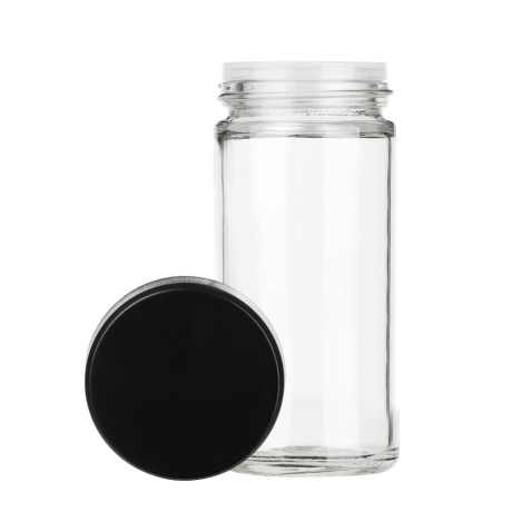 SATOSHI Набор банок для специй 12шт на подставке, 20х20х22см, стекло+ABS пластик, черный