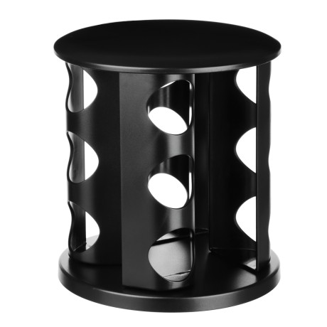 SATOSHI Набор банок для специй 12шт на подставке, 20х20х22см, стекло+ABS пластик, черный