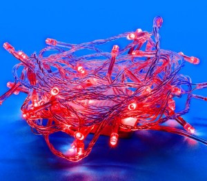 Гирлянда-нить 100LED красный 10м., провод прозр. ULD-S1000-100/DTA RED IP20 Uniel