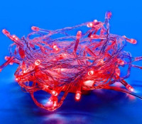 Гирлянда-нить 100LED красный 10м., провод прозр. ULD-S1000-100/DTA RED IP20 Uniel