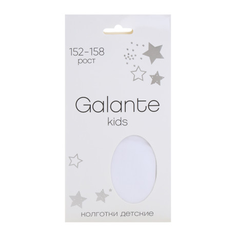 GALANTE Колготки детские, 85% полиамид, 15% эластан, 152-158, цвет белый