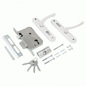 Омега Д-град ЗВ.7 белый Замок врезной с/руч (10)