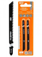 TDM Пилки для электролобзика по дереву, HCS, 75х3 мм, быстрый рез, T111C, 2 шт, &quot;Рубин&quot;, SQ1089-0204