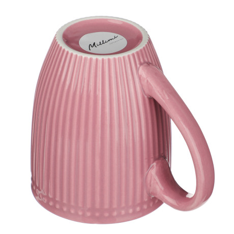 MILLIMI Набор кружек 4 шт, 380мл., цвет.однотон.рельеф, фарфор