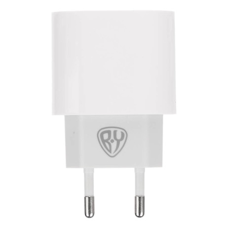 Сетевое зарядное устройство BY Pure 20Вт, USB-C PD,110-240В,50-60Гц, пластик, белый