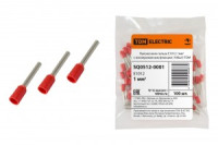 TDM наконечник-гильза штыревой втулочный изол. НШВИ F-12 Е1012 1мм2 (уп. 100шт., цена за ГУ) (40!) S