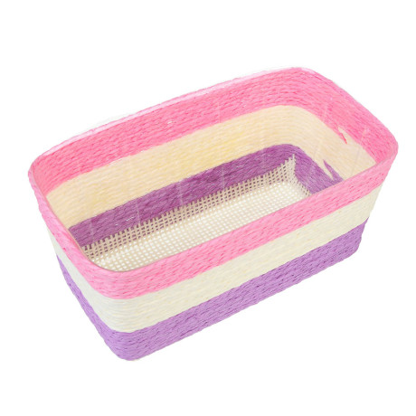 INBLOOM Кашпо плетеное 18х9.5х8.5см, бумажная лоза, ПП