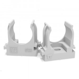 Промрукав крепеж-клипса монтаж. пист. ПМ СЕРАЯ в п/э d20 (100/900 уп/кор) цена за 1 шт PR13.0120