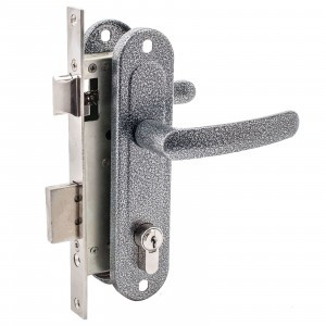 Д-град Зенит ЗВ7-70.4-02 серебро Замок врезной с/руч15)