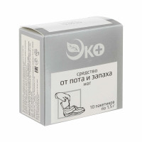 Средство для ног от пота и запаха, 10 пакетиков х1,5г