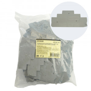 Stekker заглушка торцевая для ЗНИ LD579 2,5мм2 LD579-1-25(JXB PT2,5)(уп.100шт,цена за шт)серый49277