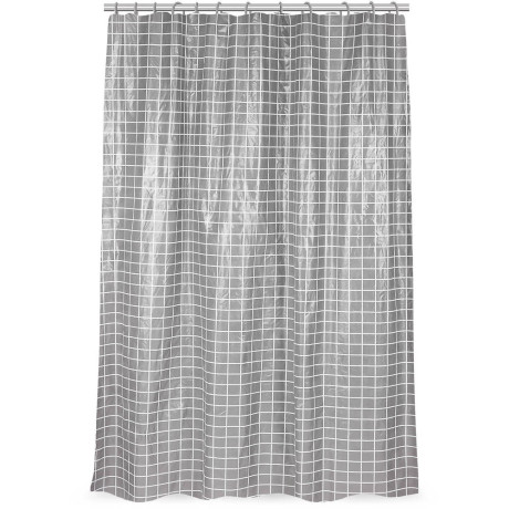 Шторка для ванной тм VETTA Квадро, ПЕВА 60г/м2, 180x200см, серый цвет