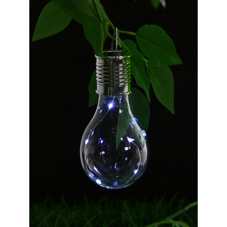 INBLOOM Фонарь подвесной на солн. батарее, 15х8см, 5LED, белый, 1.2V 40mAh Ni-MH, пластик