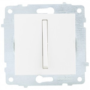 OVIVO мех. выкл. СУ 1 кл. 10А (узкая клавиша) белый (ко всем рамкам) 610-000201-200