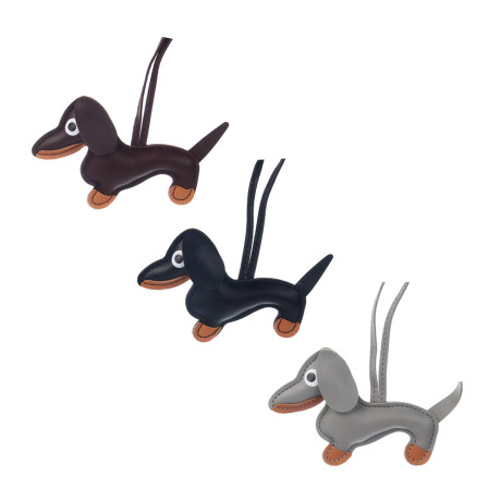 Подвеска брелок тм ЮL Такса, ПУ, 22х12,5 см, 3 цвета